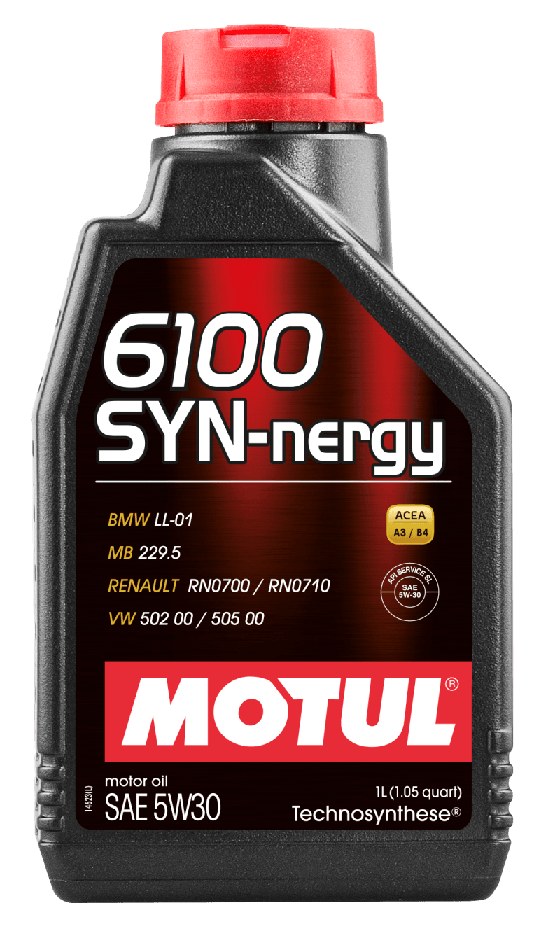 Motul 107970 Motul 1L Technosynthese Engine Oil 6100 SYN-NERGY 5W30 - VW 502 00 505 00 - MB 229.5 thumbnail 2
