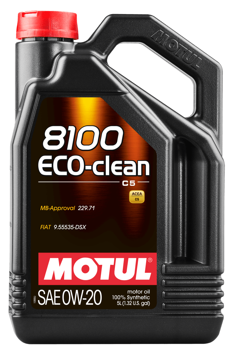 Motul 108862 Motul 5L Synthetic Engine Oil 8100 0W20 Eco-Clean thumbnail 2