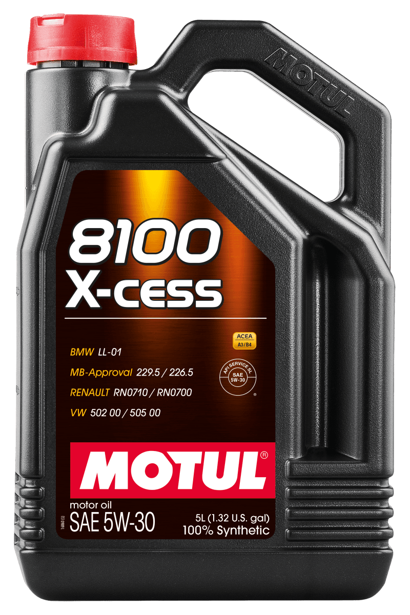 Motul 108946 Motul Synthetic Engine Oil 8100 5W30 X-CESS 5L thumbnail 2