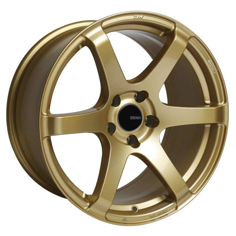 Enkei 485-780-8045GG Enkei T6S 17x8 45mm Offset 5x100 Bolt Pattern 72.6 Bore Gold Wheel thumbnail 2