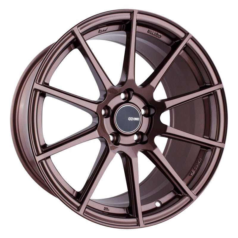 Enkei 499-895-6535ZP Enkei TS10 18x9.5 35mm Offset 5x114.3 Bolt Pattern 72.6mm Bore Dia Copper Wheel thumbnail 4