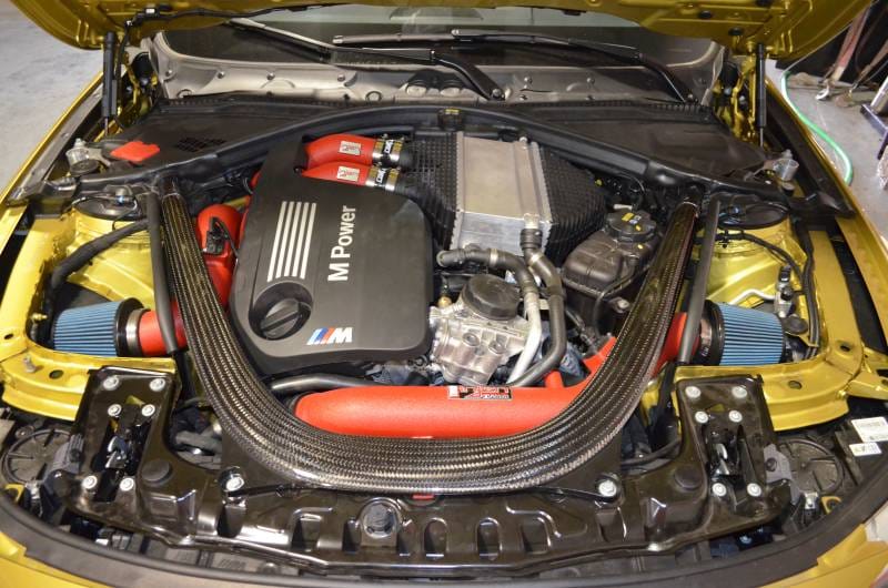 Injen SES1116ICPWB Injen 15-16 BMW M3(F80)/M4 (F82/83) 3.0L L6 Twin Turbo 2PC Aluminum Int. Charge Pipe - Wrinkle Black - Fits 2015-2020 BMW M4 thumbnail 9