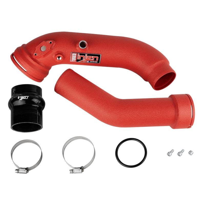 Injen SES1128ICPWR 16-20 BMW L6-3.0L/ Turbo/ Twin Turbo/L4-2.0L/ L6-2.5L Wrinkle Red Turbo SES Intercooler Pipes - Fits select 2012-2018 BMW models thumbnail 8