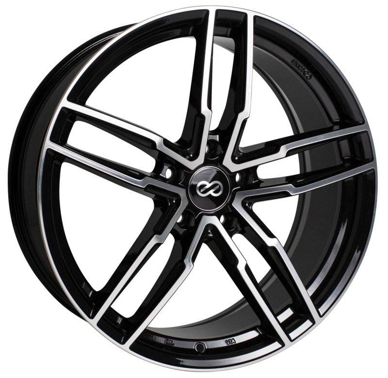 Enkei 511-775-8045BKM Enkei SS05 17x7.5 5x100 45mm Offset 72.6mm Bore Black Machined Wheel thumbnail 2