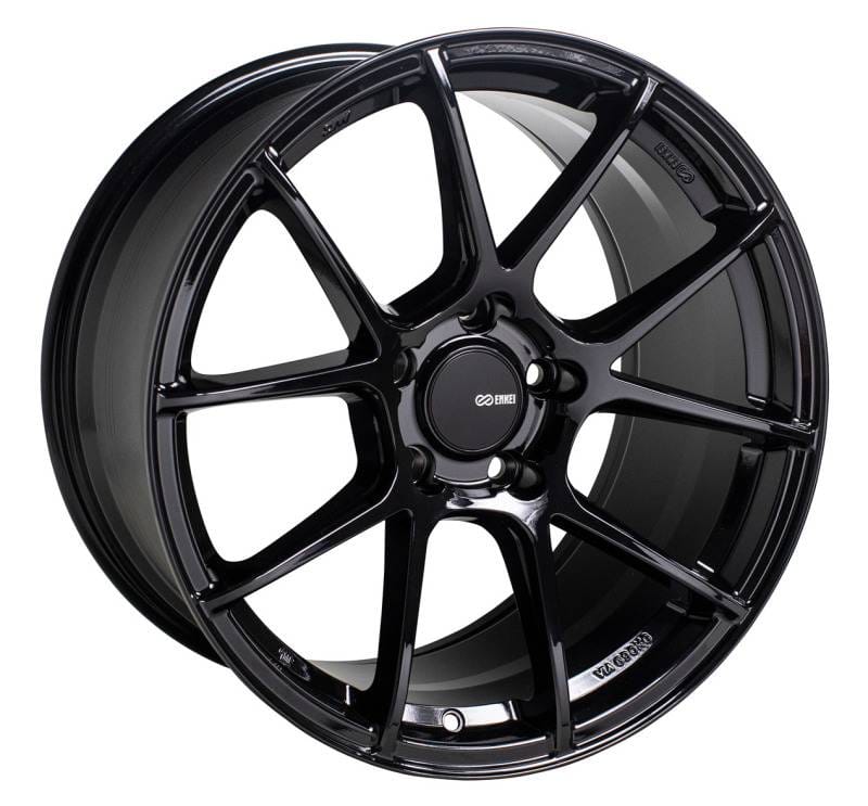 Enkei 522-885-1238BK Enkei TS-V 18x8.5 5x120 38mm Offset 72.6mm Bore Gloss Black Wheel thumbnail 2