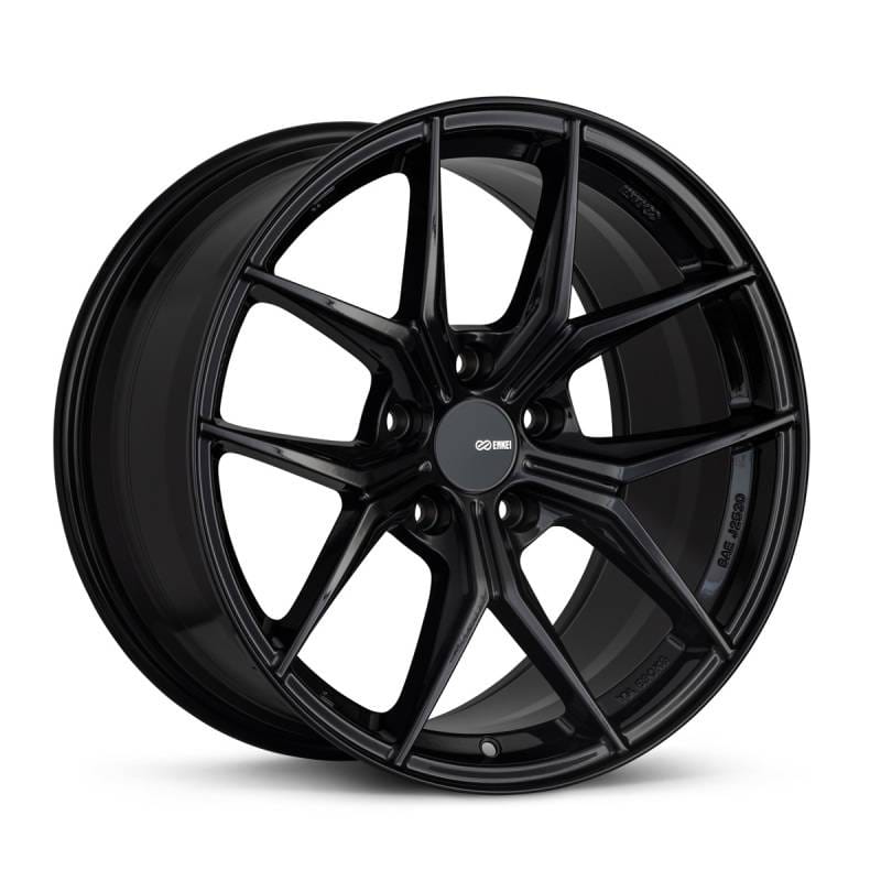 Enkei 529-885-1238BK Enkei TSR-X 18x8.5 38mm Offset 5x120 BK 72.6mm Bore Gloss Black thumbnail 2