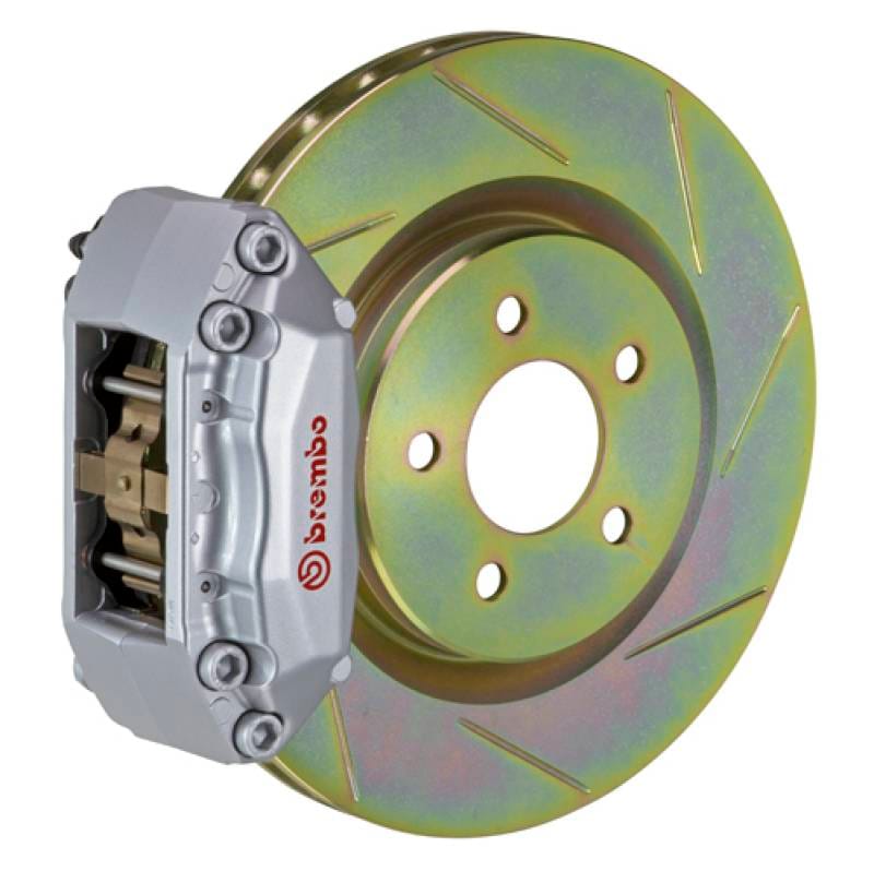Brembo 1A5.6003A3 Brembo 87-91 M3 (E30) Front GT BBK 4 Piston Cast 2pc 330x28 1pc Rotor Slotted Type-1-Silver thumbnail 2