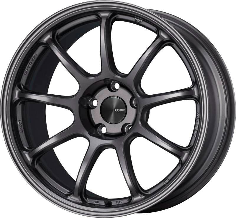 Enkei 540-770-8045DS Enkei PF09 17x7 5x100 45mm Offset 75mm Bore Dark Silver Wheel thumbnail 2