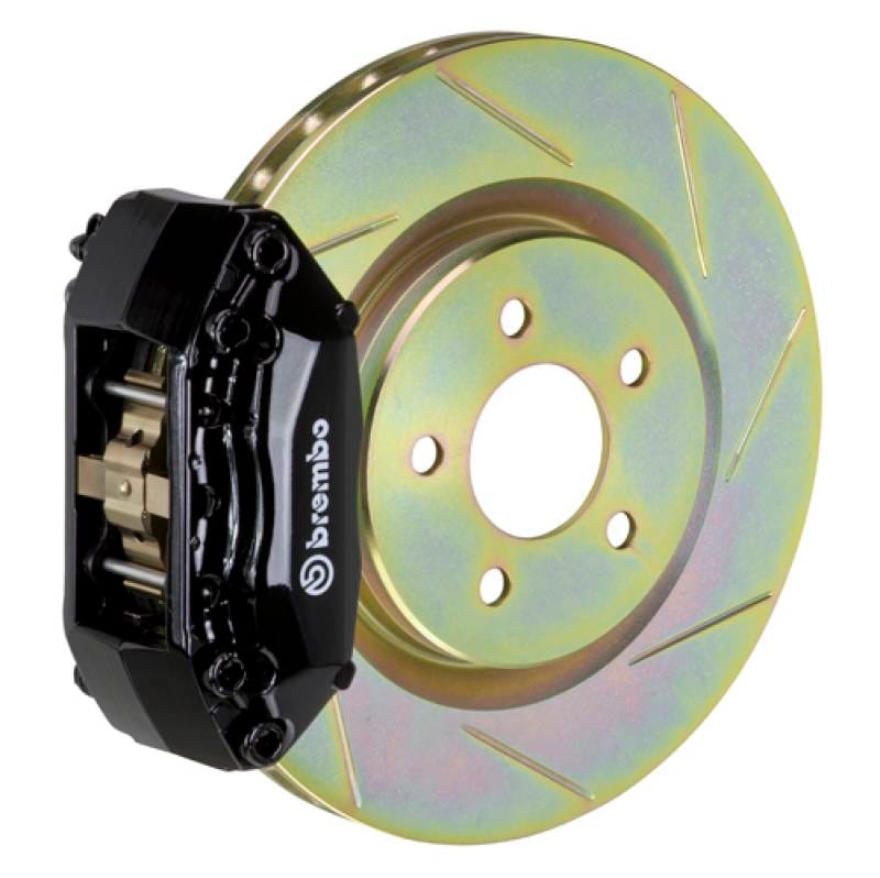 Brembo 1A5.6016A1 Brembo 15-21 Golf (Mk7) Front GT BBK 4 Piston Cast 2pc 330x28 1pc Rotor Slotted Type-1-Black thumbnail 2