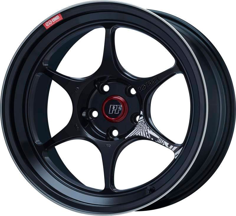 Enkei 545-8105-6545BKM Enkei PF06 18x10.5 5x114.3 45mm Offset 75mm Bore Black Machined thumbnail 2