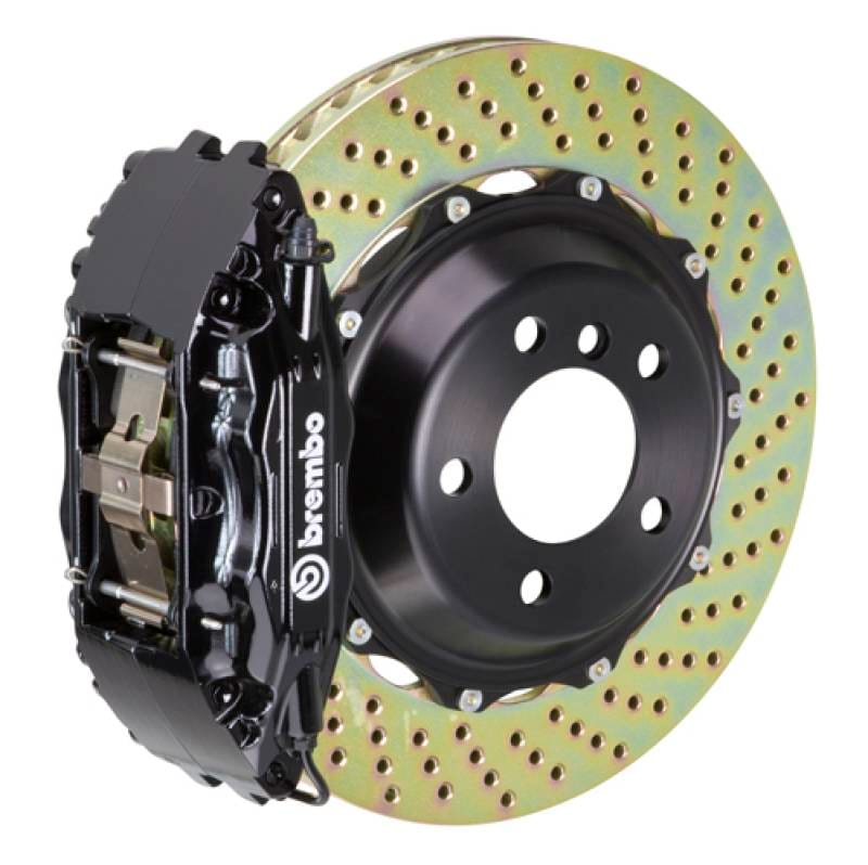 Brembo 1B1.8016A1 Brembo 05-08 997.1 C2 (Excl PCCB) Fr GT BBK 4Pis Cast 2pc 355x32 2pc Rotor Drilled-Black thumbnail 2