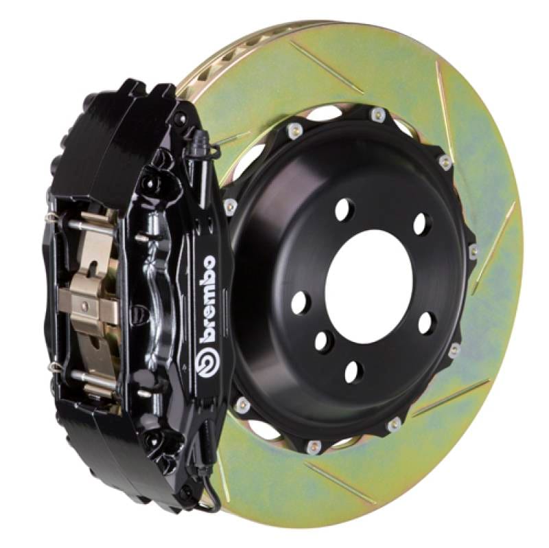 Brembo 1B2.7009A1 Brembo 82-89 6-Series Fr GT BBK 4Pis Cast 2pc 332x32 2pc Rotor Slotted Type1-Black thumbnail 2