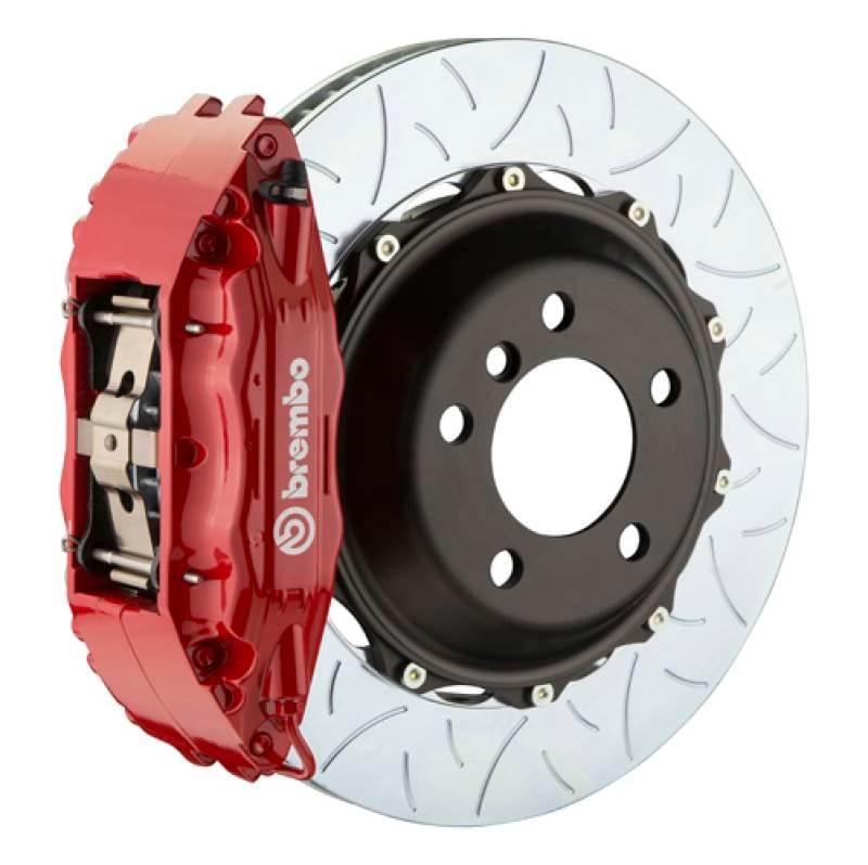 Brembo 1B3.8016A2 Brembo 05-08 997.1 C2 (Excl PCCB) Fr GT BBK 4Pis Cast 2pc 355x32 2pc Rotor Slotted Type3-Red thumbnail 2