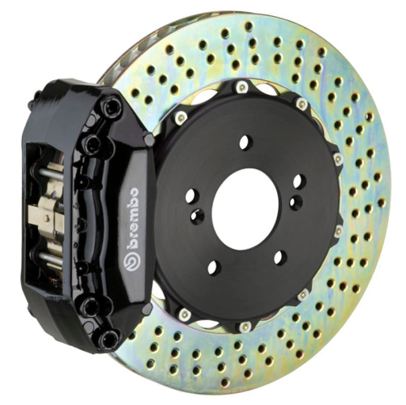 Brembo 1F1.6001A1 Brembo 92-98 318i/325i (Excl. xDrive) Front GT BBK 4 Piston Cast 2pc 320x28 2pc Rotor Drilled-Black thumbnail 2