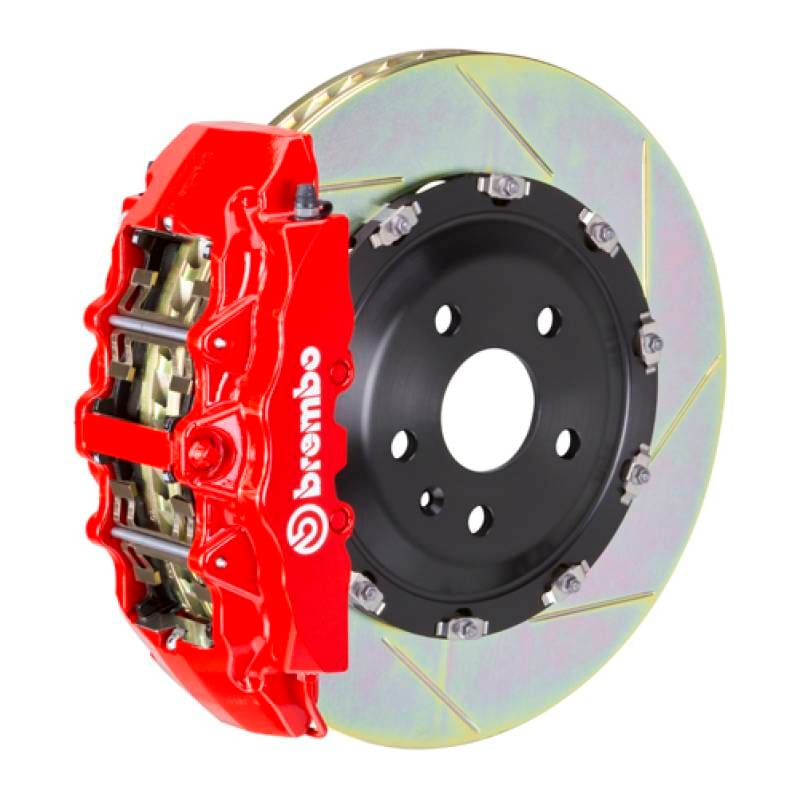 Brembo 1G2.9005A2 Brembo 00-02 CL500/03-05 S600/03-06 CL600 Fr GT BBK 8Pis Cast 380x34 2pc Rotor Slotted Type1-Red thumbnail 2
