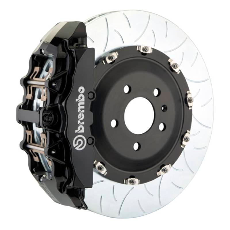 Brembo 1G3.9007A1 Brembo 02-05 7-Series (Thru 3/5 Prod) Fr GT BBK 8Pis Cast 380x34 2pc Rotor Slotted Type3-Black thumbnail 2