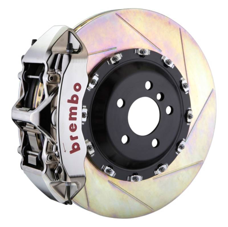 Brembo 1L2.9503AR Brembo 10-19 Ghost Front GTR BBK 6 Piston Billet411x34 2pc Rotor Slotted Type-1- Nickel Plated thumbnail 2