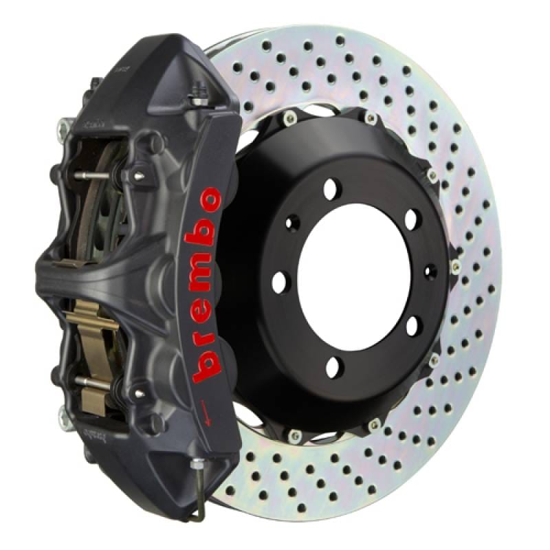 Brembo 1M1.8008AS Brembo 01-06 M3 (E46) Front GTS BBK 6 Piston Cast 355x32 2pc Rotor Drilled-Black HA thumbnail 2
