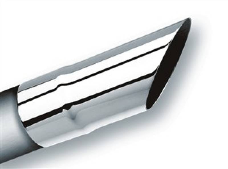 Borla 20107 Borla Universal Polished Tip Single Round Angle-Cut (inlet 2 1/2in. Outlet 2 1/2in) thumbnail 2