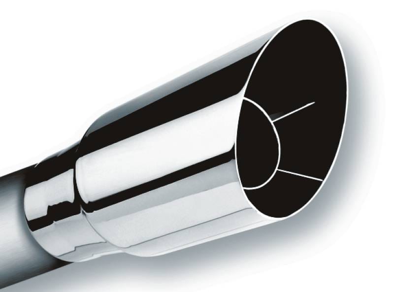 Borla 20120 Borla Universal Polished Tip Single Round Angle-Cut (inlet 2 1/2in. Outlet 3 1/2in) *NO Returns* thumbnail 4