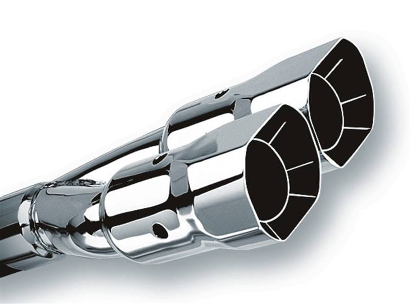 Borla 20233 Borla Universal Polished Tip Dual Square Angle-Cut Intercooled (inlet 2 1/2in. Outlet 2 7/8 x 3 3/8i thumbnail 3
