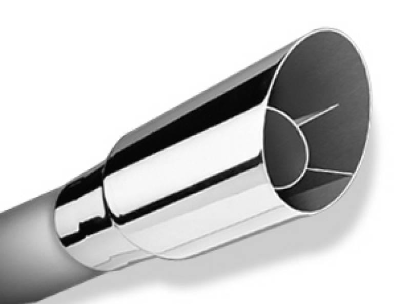 Borla 20122 Borla Universal Polished Tip Single Round Angle-Cut (inlet 3in. Outlet 3 1/2in) *NO Returns* thumbnail 2