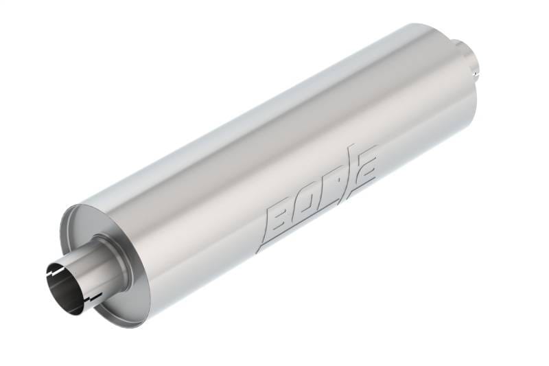 Borla 400130 Borla Heavy Duty (Truck) 2.75in Center-Center 24in x 6.75in Round (Notched) Specialty Muffler thumbnail 2