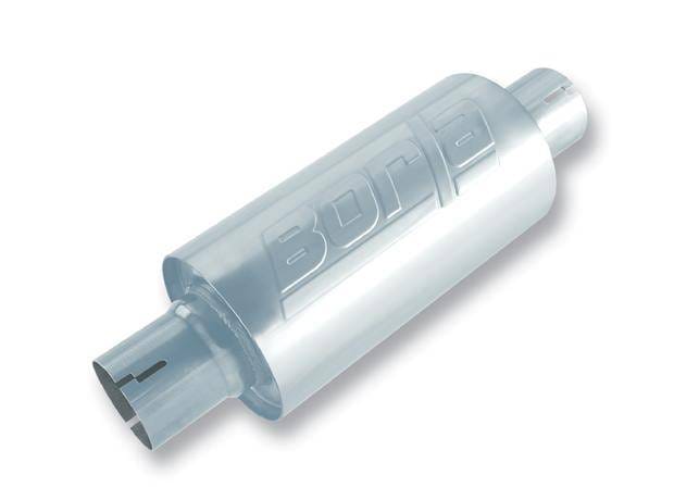 Borla 400130 Borla Heavy Duty (Truck) 2.75in Center-Center 24in x 6.75in Round (Notched) Specialty Muffler thumbnail 3