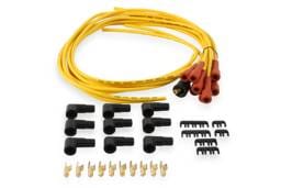 BDDP 3008 Spark Plug Wire Set- 7mm-Super Stock-Copper Core-Universal Straight Boots-Yellow