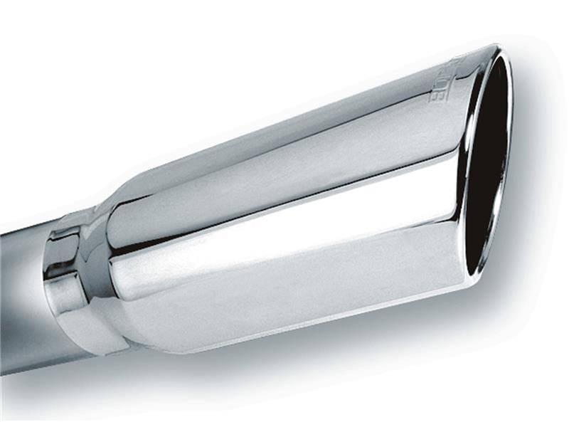 Borla 20249 Borla 4in Inlet 5in Round Rolled Angle Cut w/ Clamp x 14in Long Exhaust Tip thumbnail 5