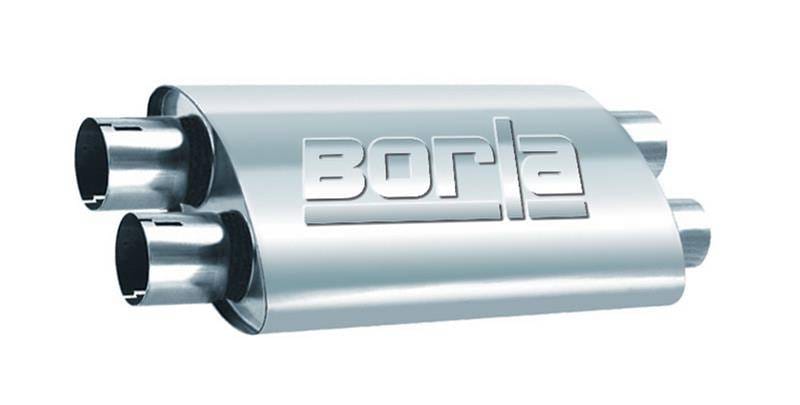 Borla 400287 Borla 2.25in Dual In/Out 19in x 9.5in x 4in Turbo XL Muffler thumbnail 5