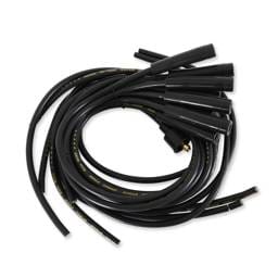 BDDP 5040K Spark Plug Wire Set - 8mm - Universal - Black Wire with Black Straight Boots