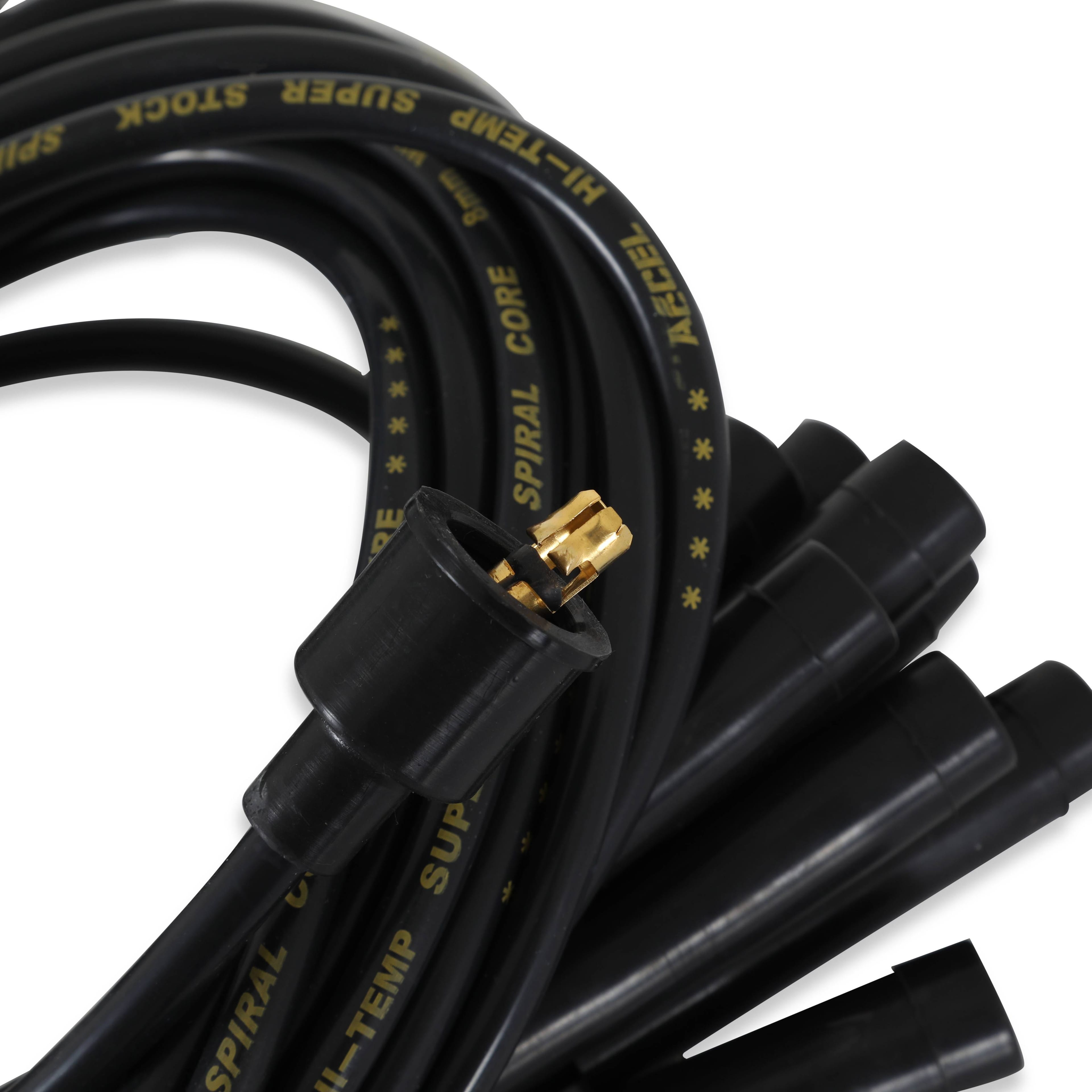 BDDP 5040K Spark Plug Wire Set - 8mm - Universal - Black Wire with Black Straight Boots thumbnail 3