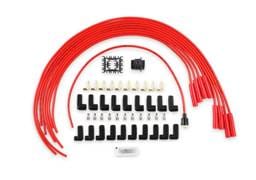 BDDP 5040R Spark Plug Wire Set - 8mm - Universal - Red Wire with Red Straight Boots