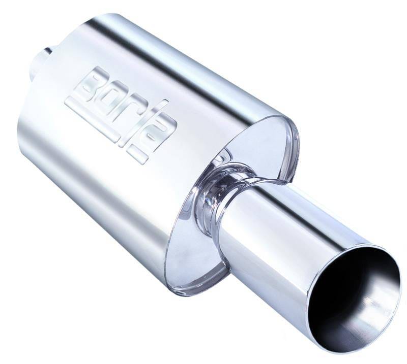 Borla 40057 Borla Boomer Muffler Thumper Oval 2-1/4in In 4in Side Round Out thumbnail 2