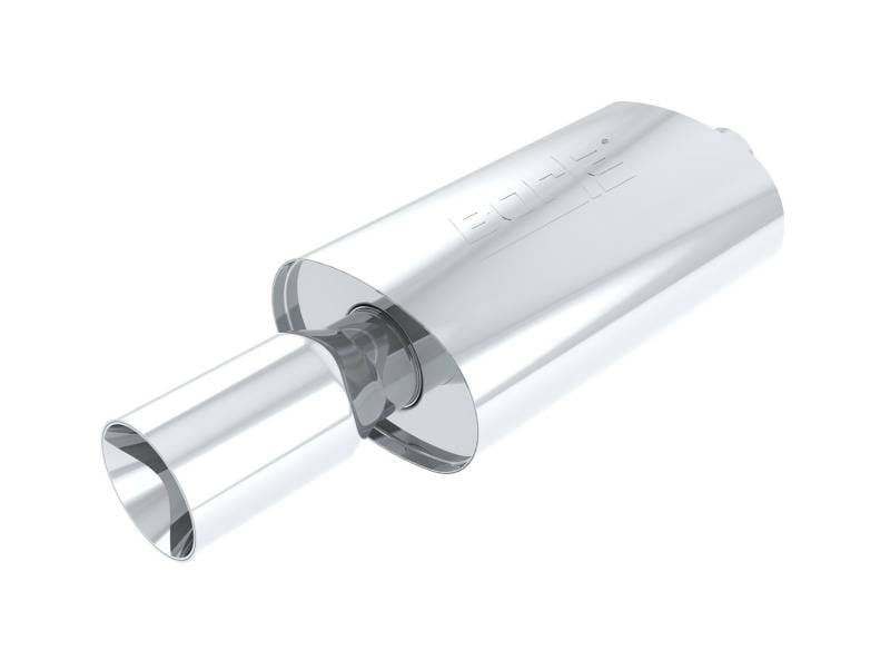 Borla 40060 Borla Boomer Blow Torch Muffler Oval 2-1/4in x 4in Side Round Out thumbnail 2