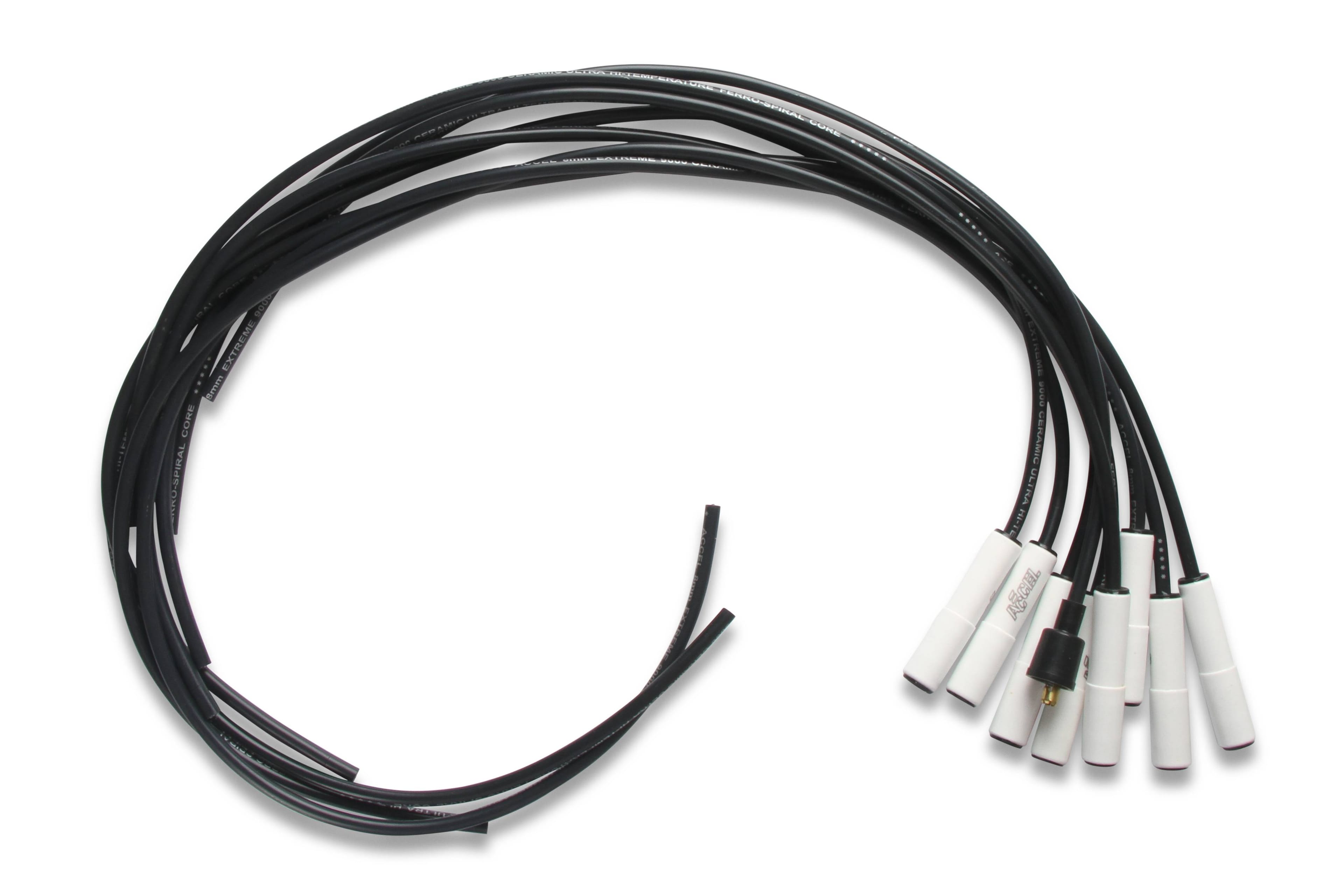 BDDP 9000C Spark Plug Wire Set - Universal - 180 Deg White Ceramic Boots - Fits 1967-1968 Mercedes-Benz 600 thumbnail 12