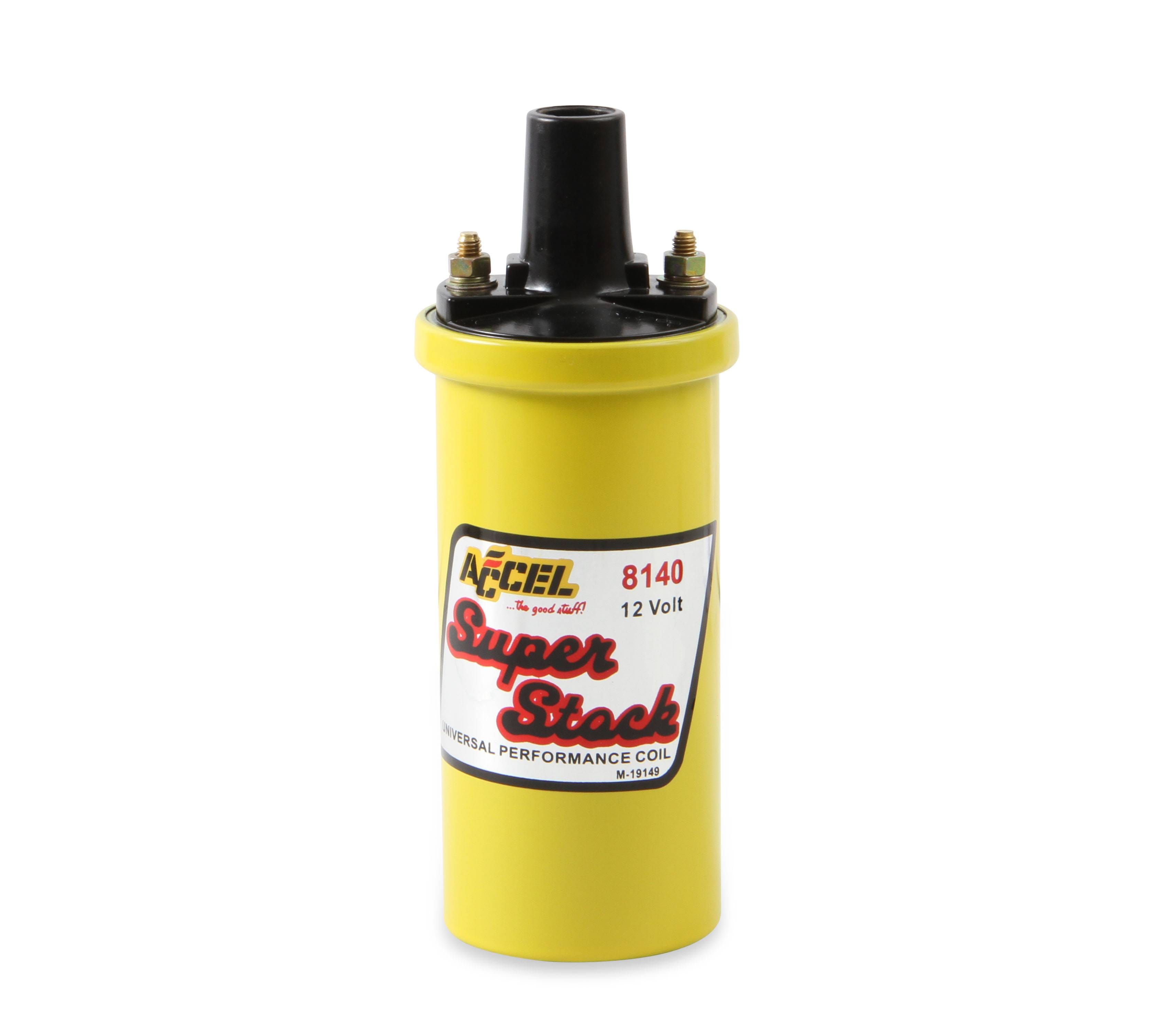BDDP 8140 ACCEL Ignition Coil - Yellow - 42000v 1.4 ohm primary - Points - up to 6500 RPM thumbnail 12