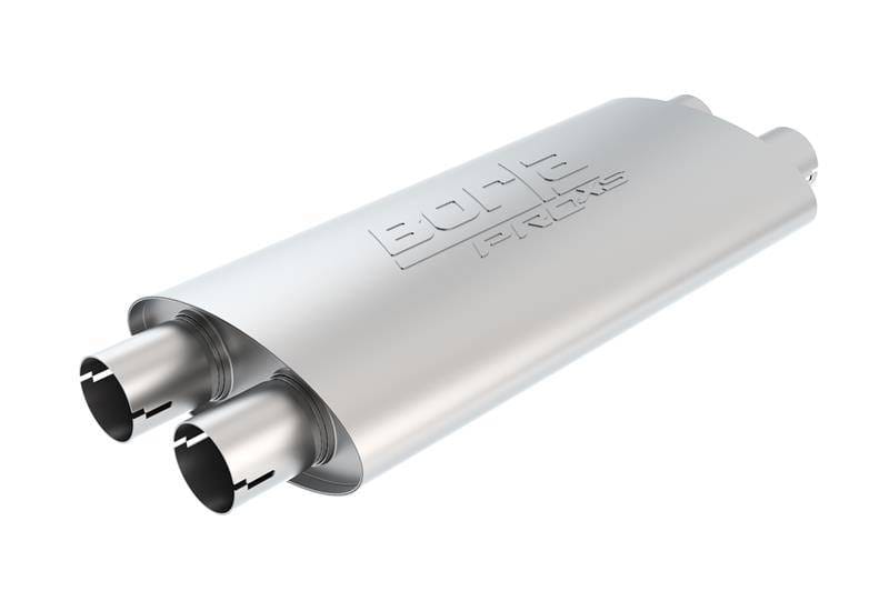 Borla 400492 Borla Pro-XS 2.25in Tubing 19in x 4in x 9.5in Oval Notched Dual In / Dual Out Muffler thumbnail 6