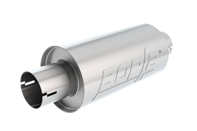 Borla 400497 Borla S-Type Muffler 2.5in Inlet/Outlet 5in Round x 10in w/Notch thumbnail 2