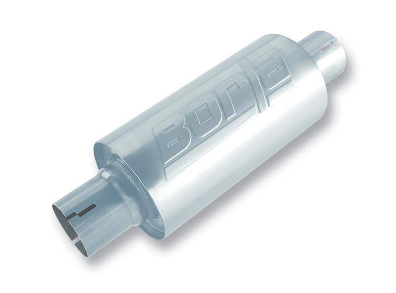 Borla 400497 Borla S-Type Muffler 2.5in Inlet/Outlet 5in Round x 10in w/Notch thumbnail 4
