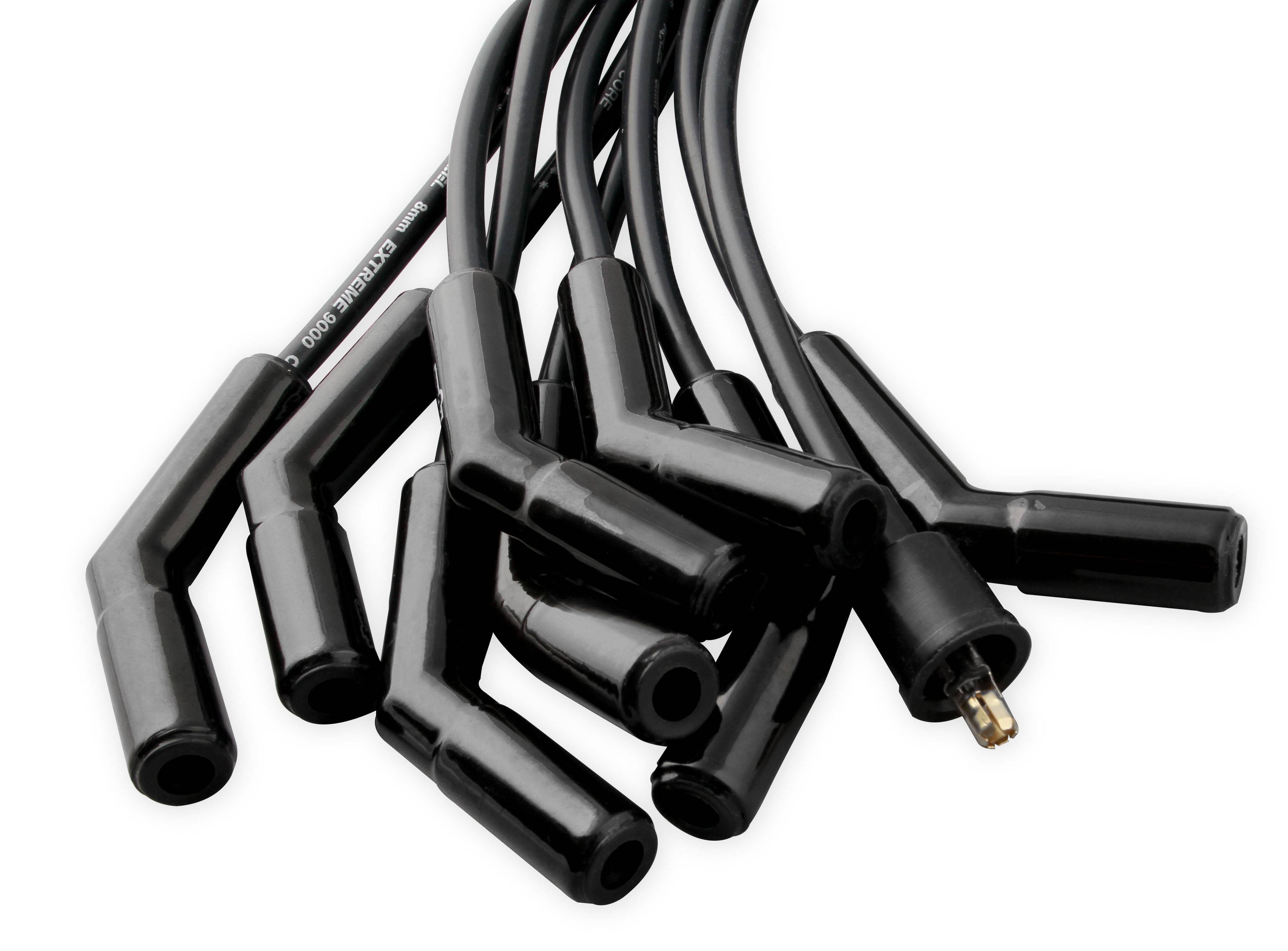 BDDP 9002CK Spark Plug Wire Set - Universal - 135 Deg Black Ceramic Boots thumbnail 8