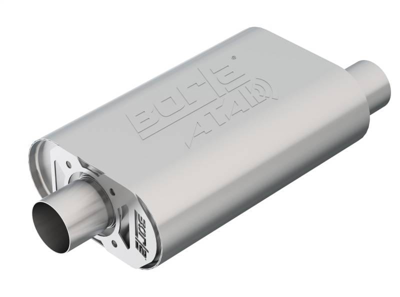 Borla 400826 Borla CrateMuffler SBC Stock Output 283/327/350 V8 2.5in Offset/Center 14inx4.35inx9in Oval Muffler thumbnail 6