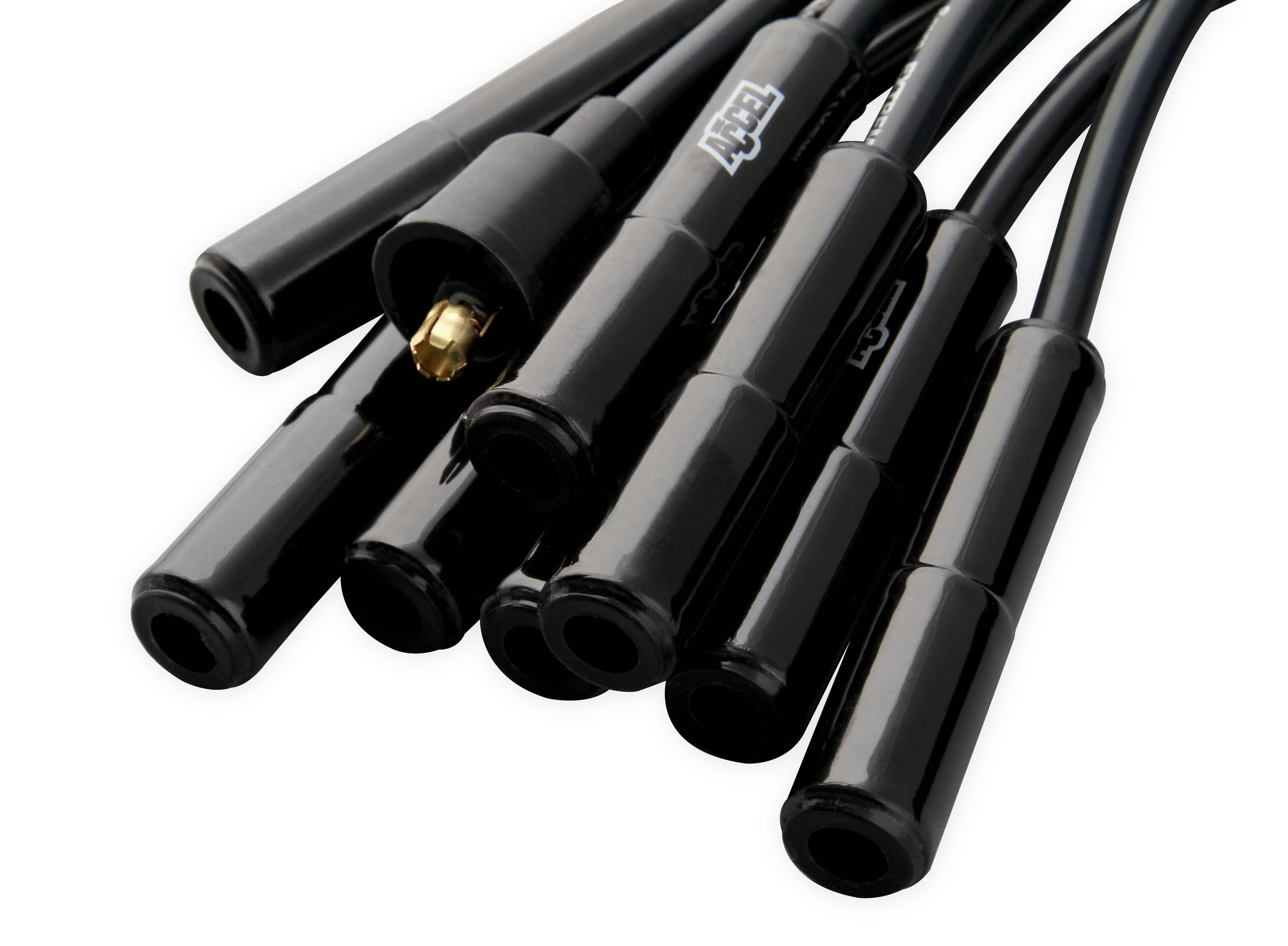 BDDP 9000CK Spark Plug Wire Set - Universal - 180 Deg Black Ceramic Boots thumbnail 4