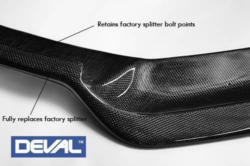 DEVAL Carbon Fiber Front Lip Spoiler 2010-12 Audi S4/A4 S-Line B8 thumbnail 3