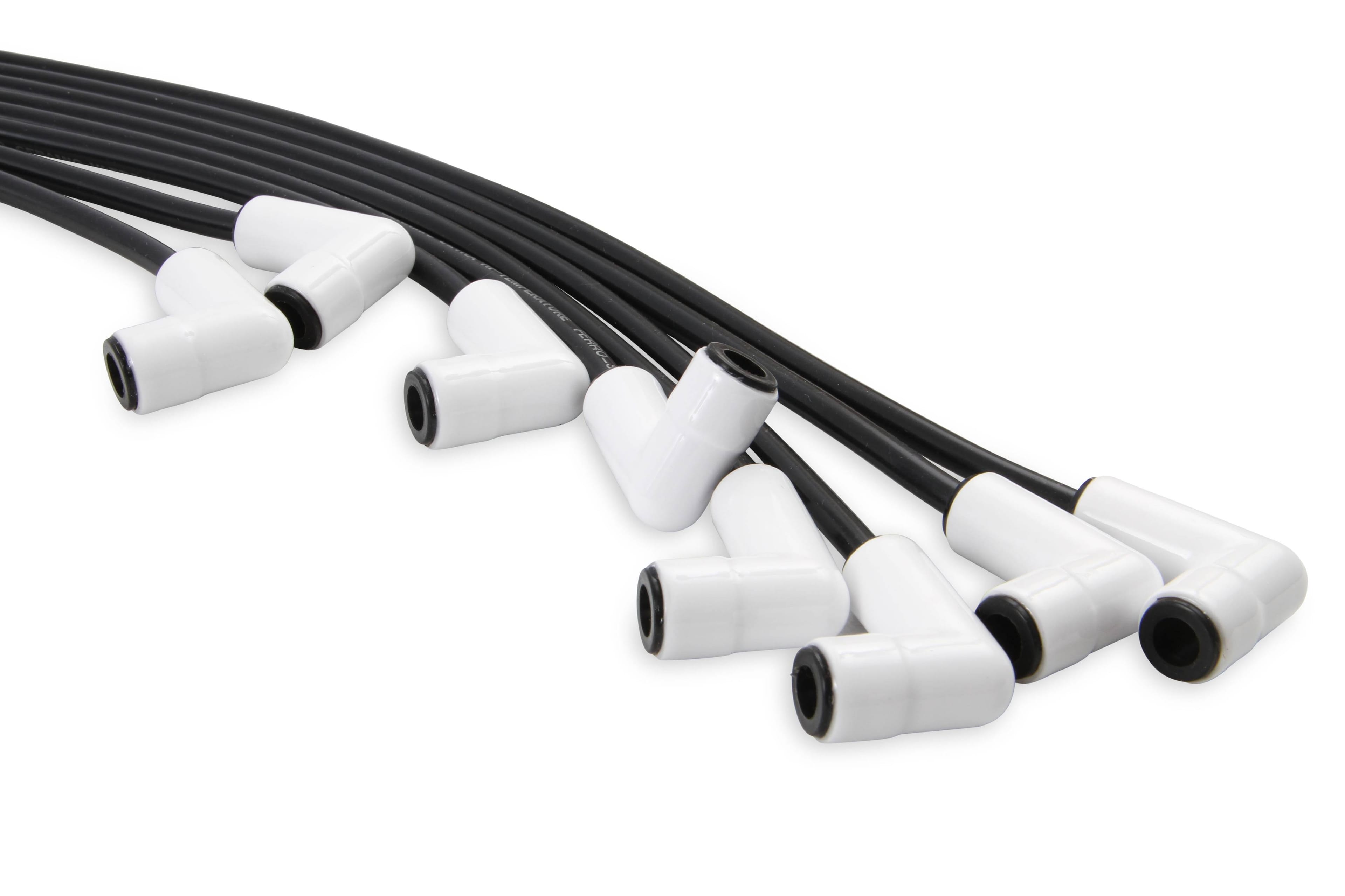 BDDP 9001C Spark Plug Wire Set - Universal - 90 Deg White Ceramic Boots - Fits select 1960-1972 Mercedes-Benz models thumbnail 4
