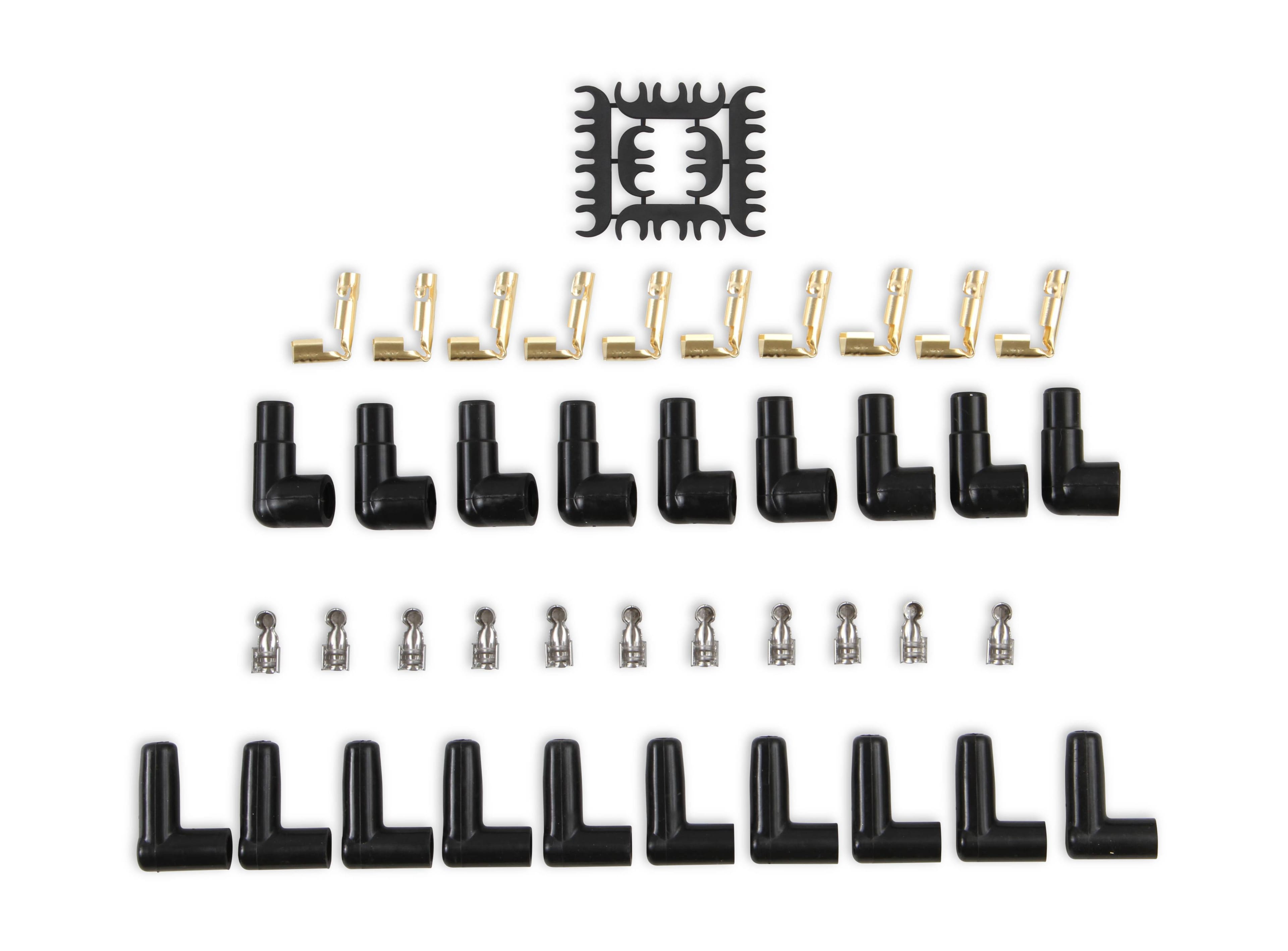 BDDP 9001C Spark Plug Wire Set - Universal - 90 Deg White Ceramic Boots - Fits select 1960-1972 Mercedes-Benz models thumbnail 6