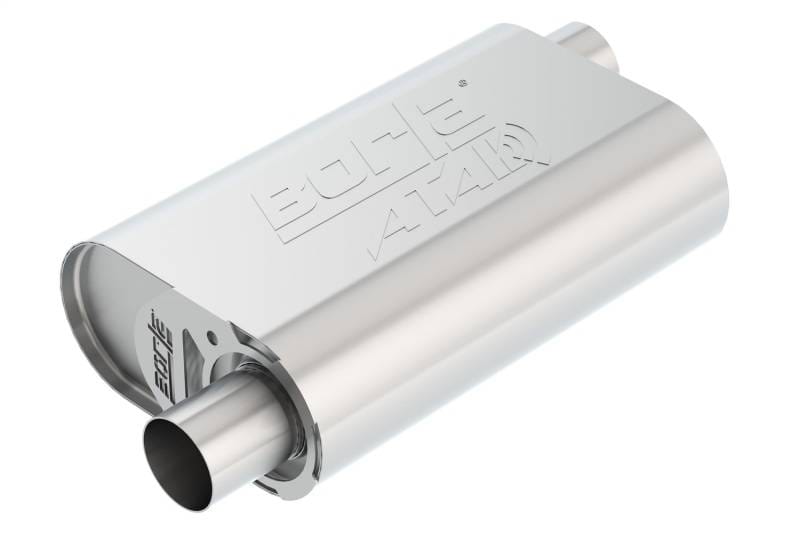 Borla 400847 Borla CrateMuffler Stock SBC 283/327/350 ATAK 2.25in Offset/Offset 14inx4.35inx9in Oval Muffler thumbnail 2