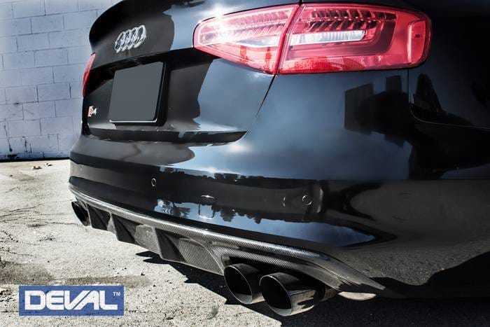 DEVAL Carbon Fiber Rear Diffuser for 2013-16 Audi A4 S-line B8.5 thumbnail 3