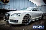 DEVAL Carbon Fiber Front Lip Spoiler for 2008-12 Audi S5/A5 S-Line B8 thumbnail 2